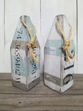 Sea Glass Colors House Number Buoys