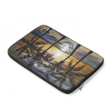 Sunset Hammock painting on old fence pickets - Laptop Sleeve
