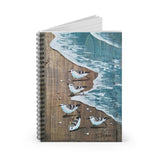 Running Sanderlings 8x6 Spiral Notebook - 120 page Ruled Line