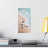 Running Sanderlings white aqua mirror