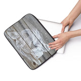 Reclining Mermaid painted on fence pickets - Laptop Sleeve