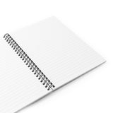 Black Bahamas Palm 8x6 120 page Spiral Notebook - Ruled Line