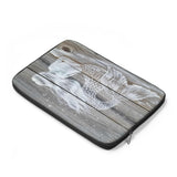 Reclining Mermaid painted on fence pickets - Laptop Sleeve