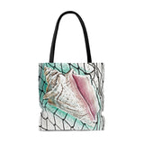 Conch Shell on netting Tote Bag