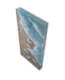 10x20 Running Sanderlings on Beach Driftwood Aqua