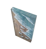 10x20 Running Sanderlings on Beach Driftwood Aqua
