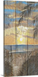 Sunrise over beach path Canvas Wrap print