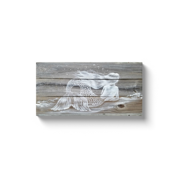 10x20 Reclining Mermaid on Driftwood